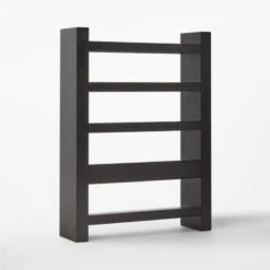 Genova Black Ebonized Oak Bookcase 22 Genova Black Ebonized Oak Bookcase -Home Furnishings Store GenovaEbdOakPrstBkCs3QBSSF22