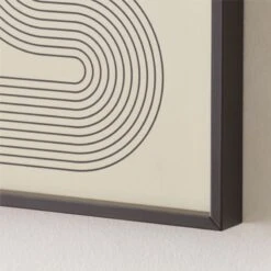 'Gia Ll' Screen Printed Wall Art In Black Frame 18"x24" -Home Furnishings Store Gia218x24inBkGllyFmUmdAV2SHS22