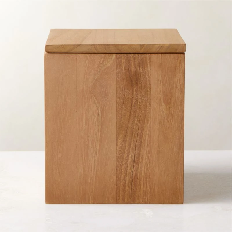 Giacomo Square Teak Storage Box Small 5 Giacomo Square Teak Storage Box Small - Image 3