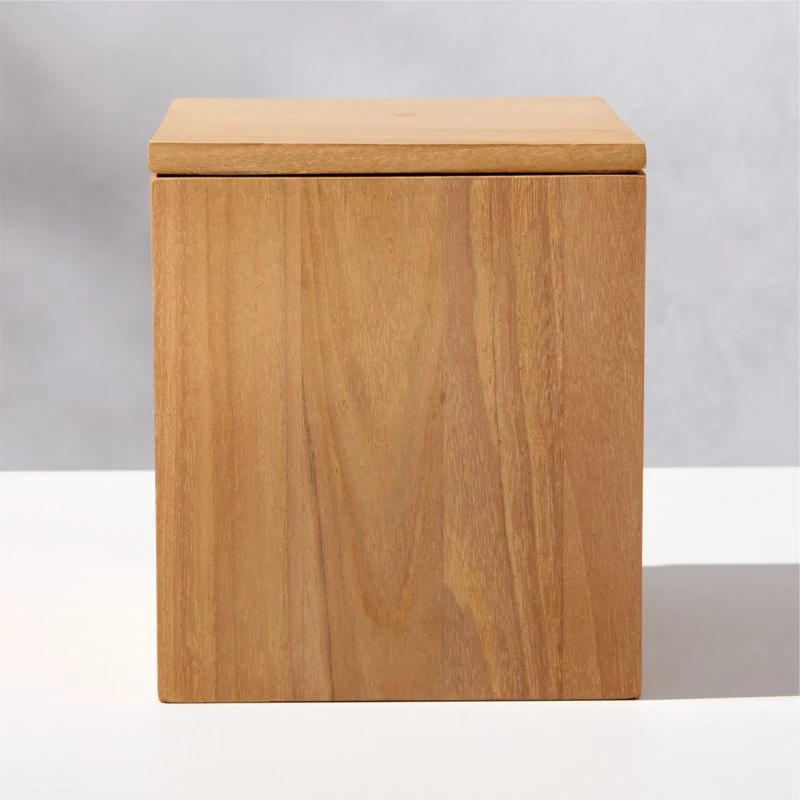 Giacomo Square Teak Storage Box Small 3 Giacomo Square Teak Storage Box Small