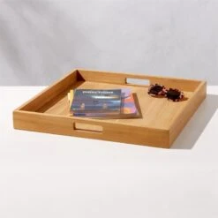 Giacomo Teak Decorative Tray -Home Furnishings Store GiacomoTeakTrayAV2SHS23