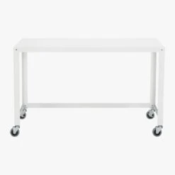 Go-Cart White Metal Desk On Wheels 10 Go-Cart White Metal Desk On Wheels -Home Furnishings Store GoCartDeskWhiteS13