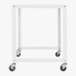 Go-Cart White Metal Desk On Wheels 12 Go-Cart White Metal Desk On Wheels -Home Furnishings Store GoCartDeskWhiteSdS13