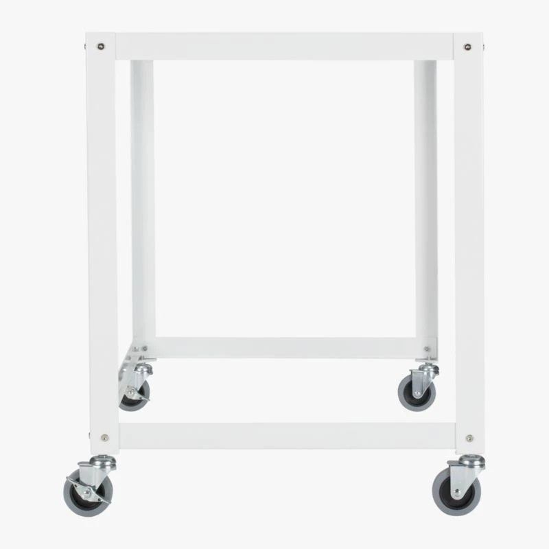 Go-Cart White Metal Desk On Wheels 7 Go-Cart White Metal Desk On Wheels - Image 5