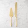 2-Piece Gold Cake Serving Set -Home Furnishings Store GoldCakeServerS2SHS17