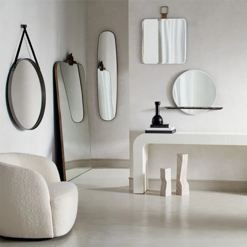 Horseshoe Ivory Lacquered Linen Console Table 80'' 5 Horseshoe Ivory Lacquered Linen Console Table 80'' - Image 3