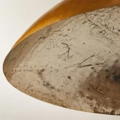 Hammered Brass Shallow Dome Pendant Light -Home Furnishings Store HammeredBrsShllwPendantAV2SHF22