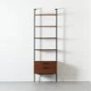 Helix 96" Walnut Bookcase With 2 Drawers -Home Furnishings Store HelixTallShlf2DrwWalnutSHS20 1x1