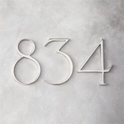 Heymland 6" Polished Nickel House Number 0 -Home Furnishings Store HeymlandPldNkHsNumberGrpFHF22