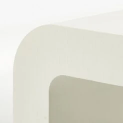 Horseshoe Ivory Lacquered Linen 60" Coffee Table 11 Horseshoe Ivory Lacquered Linen 60" Coffee Table -Home Furnishings Store HorseshoeIvLqdLnRctCffTblAVF20