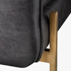 Hoxton Black Leather Sofa -Home Furnishings Store HoxtonBlackLeatherSofaAVF18