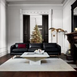 Hoxton Black Leather Sofa -Home Furnishings Store HoxtonBlackLeatherSofaNV20 1x1