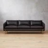 Hoxton Black Leather Sofa -Home Furnishings Store HoxtonBlackLeatherSofaSHF18 1x1
