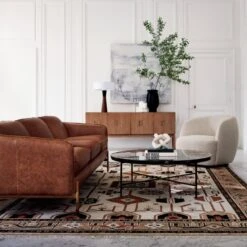 Gwyneth Ivory Boucle Swivel Chair Set Of 2 -Home Furnishings Store HoxtonSaddleLeatherSofaAG21 1x1