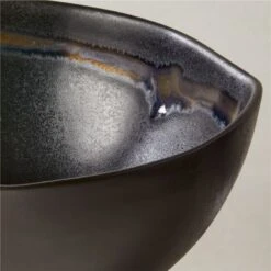 Hyacinth Black Soup Bowl With Reactive Glaze 8 Hyacinth Black Soup Bowl With Reactive Glaze -Home Furnishings Store HyacinthBkRctvRmdSpBwlAV2SHF23
