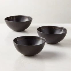 Hyacinth Black Soup Bowl With Reactive Glaze 7 Hyacinth Black Soup Bowl With Reactive Glaze -Home Furnishings Store HyacinthBkRctvRmdSpBwlAVSHF23