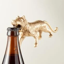 Imani Tiger Brass Bottle Opener -Home Furnishings Store ImaniTigerBottleOpenerAVSHF22