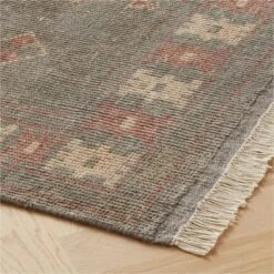 Inaz Hand-Knotted Natural Wool Area Rug 5'x8' -Home Furnishings Store InazHdkdNZWlNatRug8x10ROS23