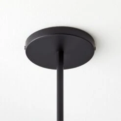 Iona Matte Black And Opaline Glass Pendant Light -Home Furnishings Store IonaMttBlkClrGlssPndntAVSSF21