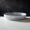 Swirl Black And White Pasta Bowl