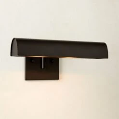 Jolie Black Picture Light Sconce 12" -Home Furnishings Store JolieMttBkWllArtScnc12inAVSHF22