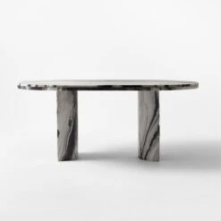 Julius 72" Oval Marble Dining Table -Home Furnishings Store JuliusMrblDiningTableSOSSF21