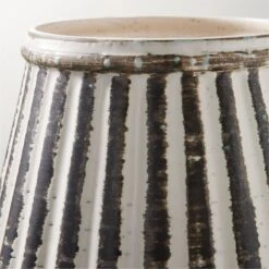 Justina Ribbed White Vase -Home Furnishings Store JustinaVaseAVSHS23