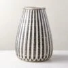 Justina Ribbed White Vase -Home Furnishings Store JustinaVaseSHS23