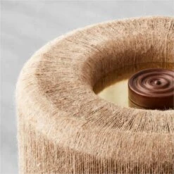 Ramble Tall Dark Brown Ceramic Table Lamp With Jute Shade -Home Furnishings Store KDRambleTableLampLrgAVSHF21