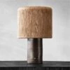 Ramble Tall Dark Brown Ceramic Table Lamp With Jute Shade 2 Ramble Tall Dark Brown Ceramic Table Lamp With Jute Shade -Home Furnishings Store KDRambleTableLampLrgSHF21