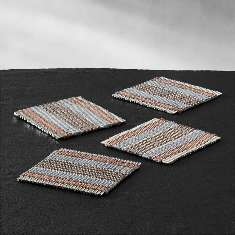 Tuareg Metal Coasters Set Of 4 3 Tuareg Metal Coasters Set Of 4