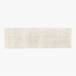 Kada Handknotted Viscose White Runner Rug 2.5'x8'