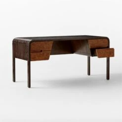 Kasen Burl Wood Executive Desk 12 Kasen Burl Wood Executive Desk -Home Furnishings Store KasenExecutiveDesk3QAVSSS23