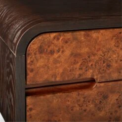 Kasen Burl Wood Executive Desk 15 Kasen Burl Wood Executive Desk -Home Furnishings Store KasenExecutiveDeskAVSSS23