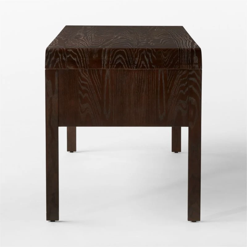 Kasen Burl Wood Executive Desk 7 Kasen Burl Wood Executive Desk - Image 5