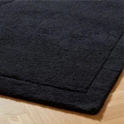 Kayamb Hand-Knotted Black New Zealand Wool Area Rug 5'x8' -Home Furnishings Store KayambHdkdNZWlBkRug8x10AVSHS23