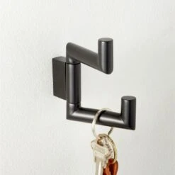 Kela Black Swivel Hook 9 Kela Black Swivel Hook -Home Furnishings Store KelaSwivelHookBlackAVSHF22
