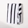 Lake Shore Organic Cotton Black Striped Beach Towel -Home Furnishings Store LakeShoreBeachTowelSHS23