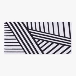 Lake Shore Organic Cotton Black Striped Beach Towel 6 Lake Shore Organic Cotton Black Striped Beach Towel -Home Furnishings Store LakeShoreBeachTowelSSS23