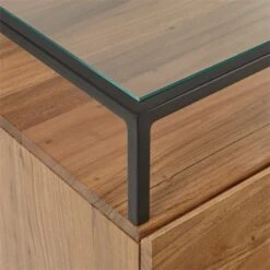 Lawson Low 6-Drawer Wood Dresser With Glass Top -Home Furnishings Store LawsonLowDresserAVF19