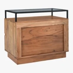 Lawson 2-Drawer Wood Nightstand With Glass Top 14 Lawson 2-Drawer Wood Nightstand With Glass Top -Home Furnishings Store LawsonNightstand3QBF19