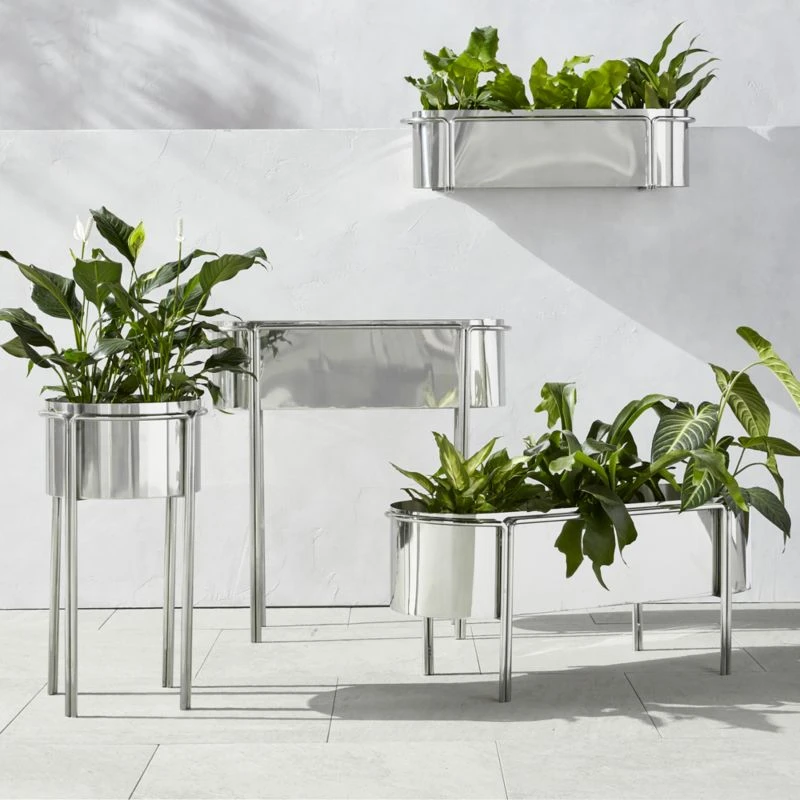 Lazo StaiLazo Stainless Steel Indoor/Outdoor Raised Planter Lownless Steel Indoor/Outdoor Raised Planter Low 4 Lazo StaiLazo Stainless Steel Indoor/Outdoor Raised Planter Lownless Steel Indoor/Outdoor Raised Planter Low - Image 2