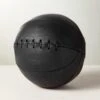 Leather Head Small Black Leather Basketball