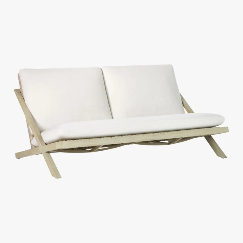 Lecco Teak Outdoor Patio Loveseat 6 Lecco Teak Outdoor Patio Loveseat - Image 4