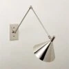 Leda Polished Nickel Articulating Wall Sconce -Home Furnishings Store LedaPldNklArtcltngSconceSHF22