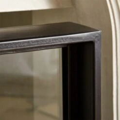 Ledge Glass Fireplace Screen -Home Furnishings Store LedgeGlssFirePlaceScreenAVSHF20