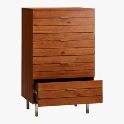 Linear Tall 4-Drawer Wood Dresser -Home Furnishings Store LinearTallChestAV1F16