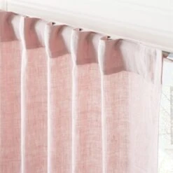 Smoky Mauve Linen Window Curtain Panel 48"x84'' -Home Furnishings Store LinenAdobeRoseCrtn96PnlAV3SHF23