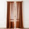 Glazed Ginger Linen Window Curtain Panel 48''x84'' -Home Furnishings Store LinenGlazedGinger96PanelSHS23
