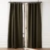 Forest Green Linen Blackout Window Curtain Panel 48''x84'' -Home Furnishings Store LinenGnBkOt96CurtainPnlSHS23